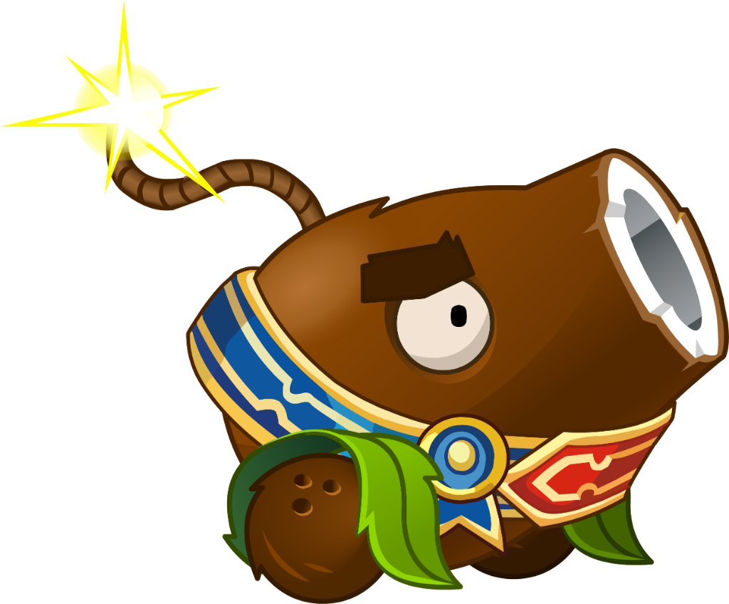 coconutcannon coconut cannon sticker by thewarpwarp680512